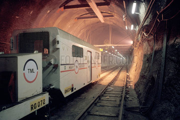 Channel Tunnel train  1991.
