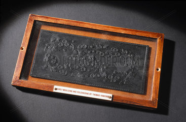 Vulcanite plaque  c 1840.