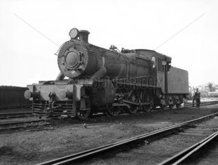 A class 625 locomotive at Port Said  Egypt  1940.
