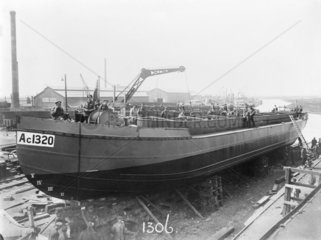 Building a boat  19 September 1918.
