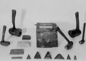 Collection of file-cutters tools  1880-1920.