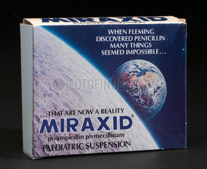 Miraxid paediatric suspension  1980-1986.