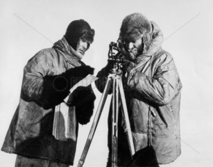 Admiral Richard Byrd  American explorer  at the South Pole  c 1920s.