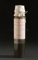 Bottle of compound tincture of chloroform and morphine  c 1881.