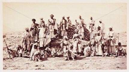'Afridi Picket near to Jumrood'  1878.