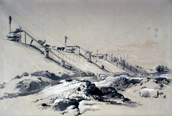 Constructing the embankment  Boxmoor  Hertfordshire  19 June 1836.