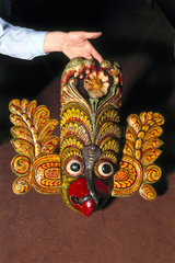 A Singhalese ceremonial mask.