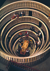 The anatomical theatre of Fabricius in Padua  Italy  1594.