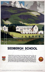 ‘Sedburgh School  Yorkshire’  LMS poster  1923-1947.