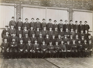 Doncaster Railway works staff  South Yorkshire  c 1916.