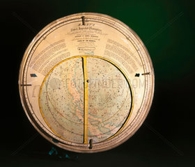 'Malby's New and Improved' planisphere  1858.