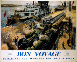 ‘Bon Voyage’ BR (SR) poster  c 1950s.