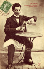 ‘L'Aperitif’ postcard no 2  1900.