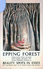 'Epping Forest'  LNER poster  1923-1947.