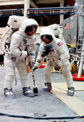 Apollo 11 astronauts Neil Armstrong and Edwin ‘Buzz’ Aldrin  1969.