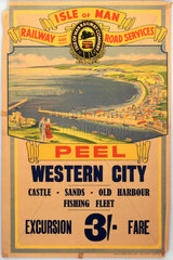Peel harbour  Isle of Man  c 1930s. Isle of