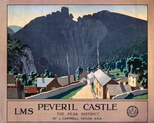 ‘Peveril Castle’  LMS poster  1924.