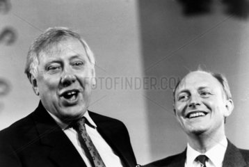 Roy Hattersley and Neil Kinnock  October 1988.