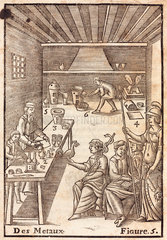 Annibal Barlet demonstrating the use of metals  1657.