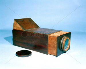 Early box-type camera obscura.