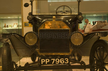 Ford model T car on display in the Science Museum  London  2007.