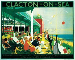 'Clacton-on-Sea'  LNER poster  1926.