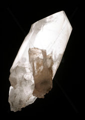 Example of quartz crystal  shaped to form a point at one end.