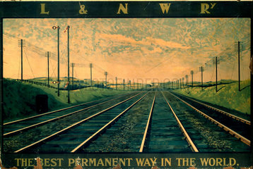 ‘The Best Permanent Way in the World’  LNWR poster  1923-1947.