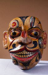 Painted face mask  Sinhalese from Sri Lanka  1771-1900.