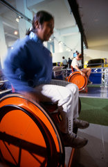 Wheelchair racing  Science Museum  London  1997.