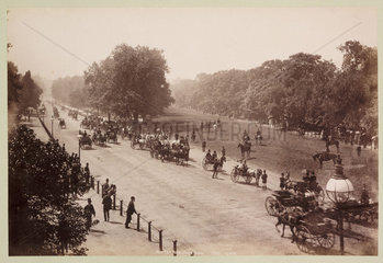 'Rotten Row  Hyde Park'  c 1890.