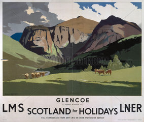 ‘Glencoe’  LMS/LNER poster  1923-1947.