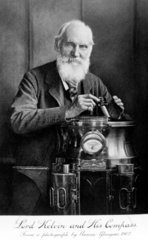 Lord Kelvin and his compass  1902.