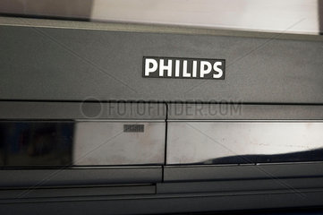Detail of a Philips 21St colour televison receiver  1992.