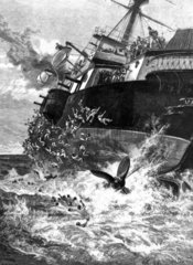HMS ‘Victoria’ capsizing  1893.