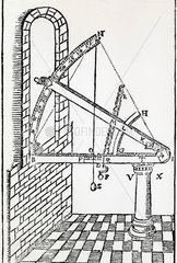Tycho Brahe's altitude instrument  1602.