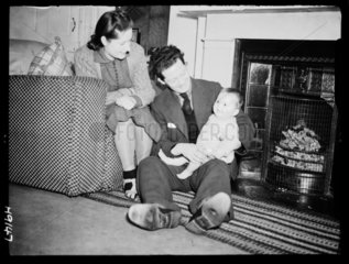 Couple with baby  1940