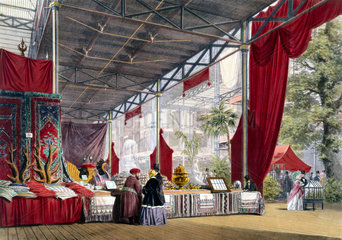 Turkish No 1 stand at the Great Exhibition  Crystal Palace  London  1851.