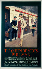 'The Queen of Scots Pullman'  Pullman Company poster  c 1935.
