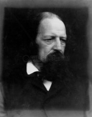 'Alfred Tennyson'  1867. Portrait of the po
