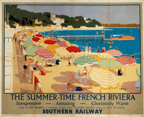'The Summer-Time French Riviera’  SR poster  1928.