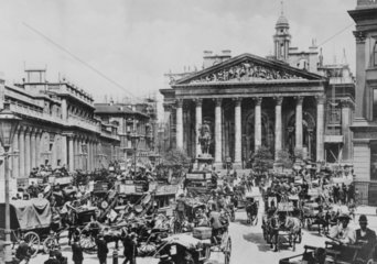 Royal Exchange  London  c 1900.