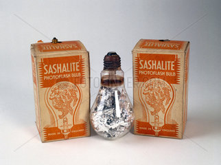 Sashalite photoflash bulbs  c 1930s.