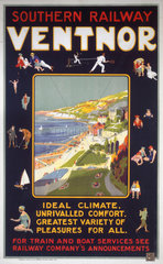 'Ventnor’  SR poster  c 1920s.
