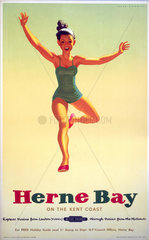 'Herne Bay on the Kent Coast'  BR (SR) poster  1952.