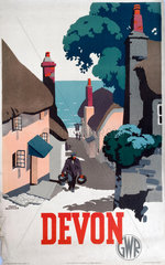 'Devon'  GWR poster  1939.