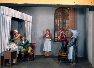 Rene Laennec examining a patient  1816.
