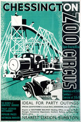 ‘Chessington Zoo & Circus’  SR poster  1923-1947.