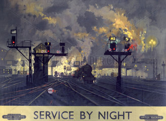 'Service by Night'  BR poster  1955.
