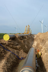 Schulzendorf  Deutschland  Baustelle der Opal-Gaspipeline